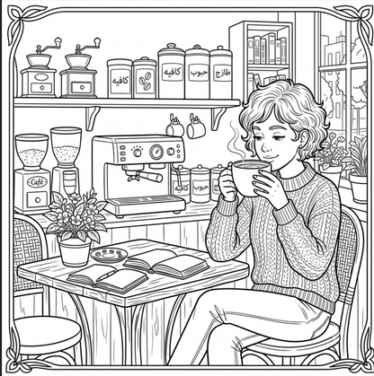COZY NOOK : A Mindful Coloring Journey for Adults