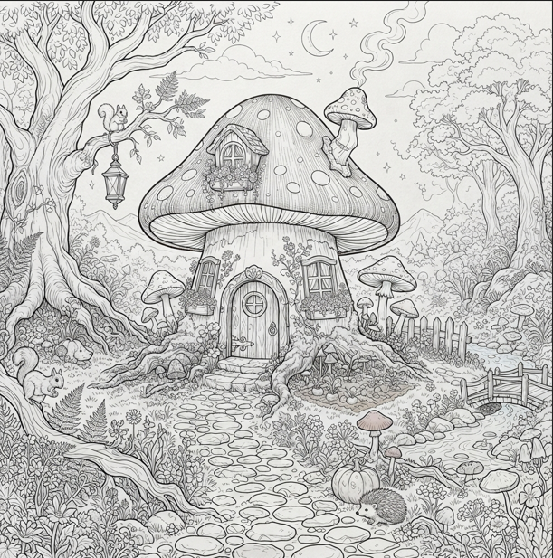 COZY NOOK : A Mindful Coloring Journey for Adults