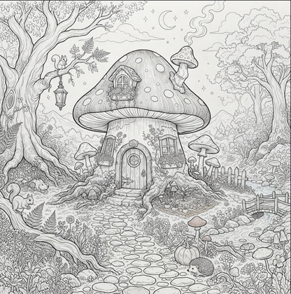 COZY NOOK : A Mindful Coloring Journey for Adults