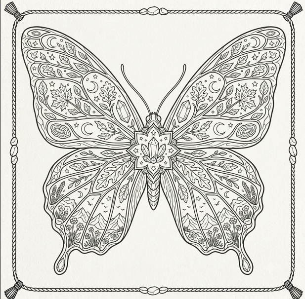 COZY NOOK : A Mindful Coloring Journey for Adults