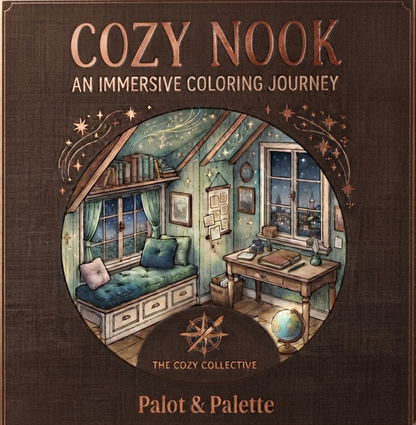 COZY NOOK : A Mindful Coloring Journey for Adults